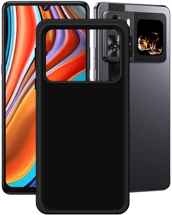 Cover for Cubot X100 (6.88"),Black Silicone Case Soft Shell Protective Case.