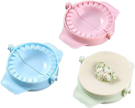 3 Pcs Dumpling Mold Tools Coloured Dumpling Molds Manual Chinese Dumpling Pasty Molds for Family Gathering Picnic Christmas Thanksgiving New Year's Day,Gyoza Wrappers,Dumplings Maker