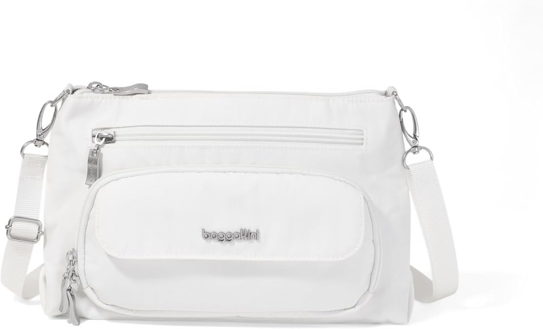 Baggallini Original Everyday 11x7.5 Crossbody Bags Rfid Protected Lightweight Nylon Zippered Travel Purse