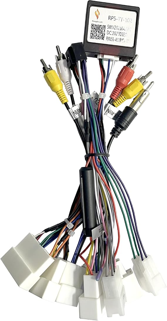 SWTNVIN JB L Adapter Harness Only Applicable with JB L Amplifier System Car Stereo for Toyota Camry RAV4 Tundra with Android System Car Radio (16 PIN)