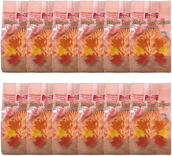 Case Sale Taste Delight Maple Leaf Cream Cookies 1 bag of 2 pieces x 12 bags