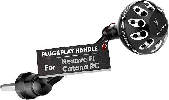 GOMEXUS Power Handle Compatible for Shimano Sedona FI Sahara FI Nexave FI Sienna FG Nasci FB Catana RC Spinning Reel Crank (Not for 22 Sahara FJ 21 Nasci FC)