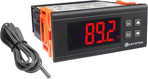 KETOTEK Heating PID Temperature Controller Dimming Thermostat 2A 120V 240W