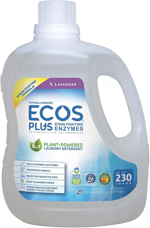 ECOS Plus with Stain-Fighting Enzymes Laundry Detergent - 210 fl. oz.