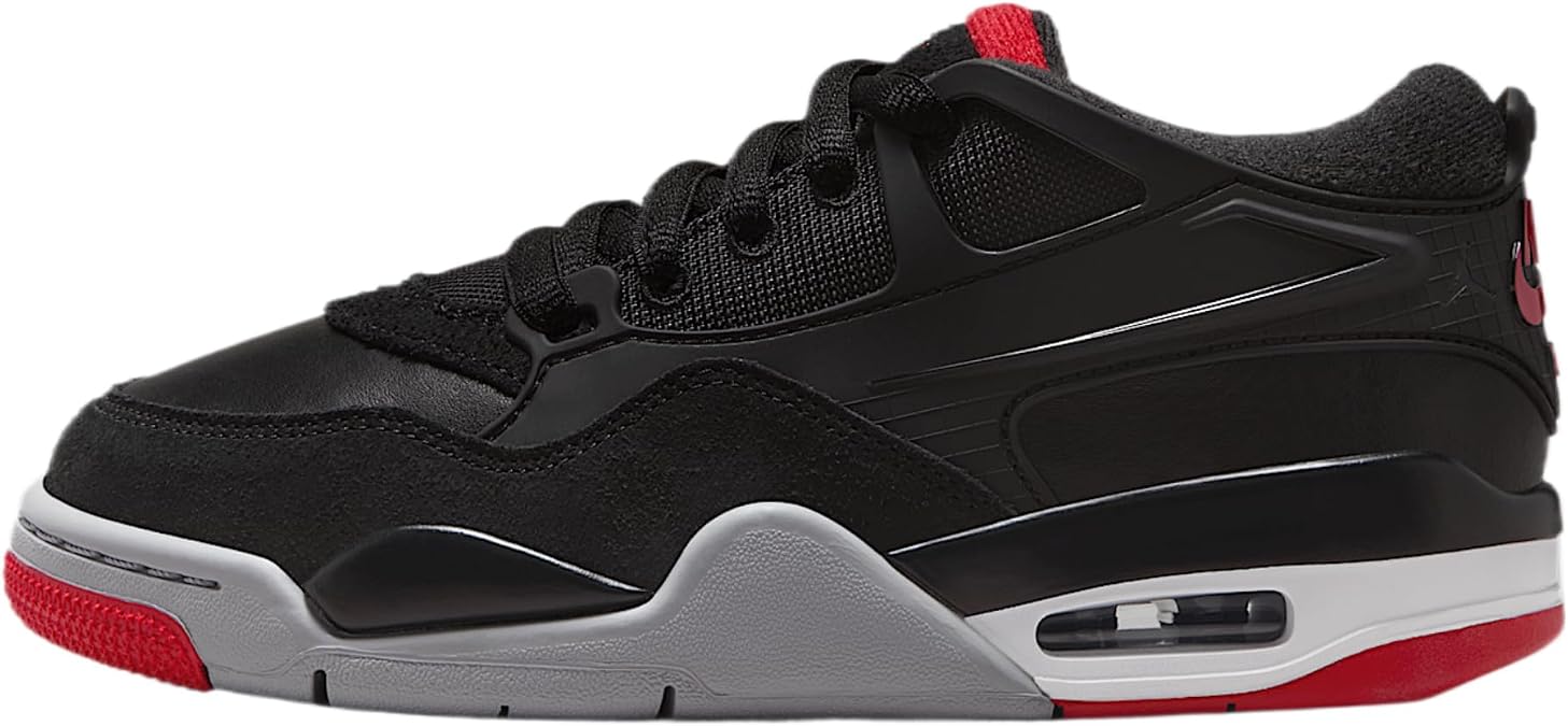 Air Jordan 4 RM (Black, White, Varsity Red)
