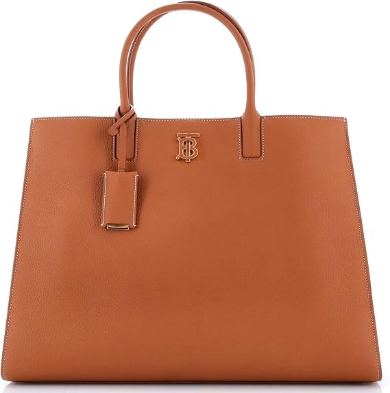 Pre-Loved Frances Tote Leather Medium, Brown