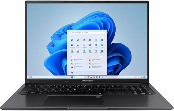 ASUS Vivobook 16" WUXGA Laptop Intel Core i7-1355U 16GB RAM 512GB SSD Intel Iris Xe Graphics Lightweight Portable Notebook Black Windows 11