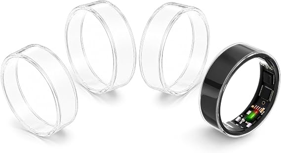 4 Pack TPU Cover Compatible with Ultrahuman Ring Air Case Size 5-12