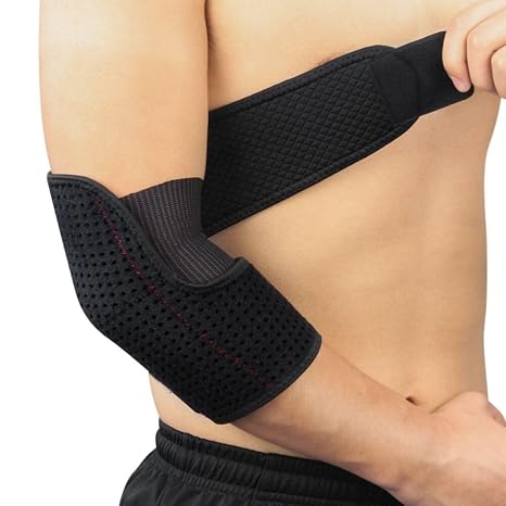 XGOPTS Adjustable Elbow Brace Tennis Golfer's Tendonitis Elbow Support Pad Brace Comfortable Compression Arm Sleeve Wrap with Padded Support Cushion for Joint Pain Bursa Arthritis Bursitis Recovery