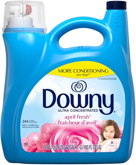 Downy Ultra Concentrated HE Fabric Softener, April Fresh, 165 FL - 244 Loads