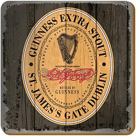 Guinness Label Cork Backed Drinks Coaster (sg)
