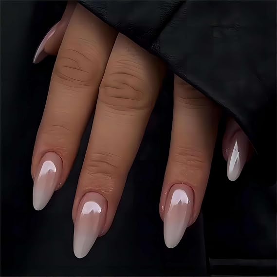 Press on nails, Fit & Natural Soft Gel Press on Nails Almond, 24 Nail Kit (JP3258)