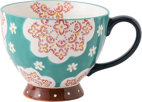 superyes Large Coffee Mugs Set of 1, Coffee Cups Set for Tea Milk Latte Cappuccino Cereal Hot Chocolate Soup, for Friend, Family