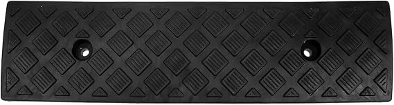 Heavy Duty Plastic Threshold Ramp, Portable Lightweight Plastic Driveway Curb Ramps Driveway Curb Ramp for Loading Dock Garage Sidewalk Truck Scooter Bike Motorcycle