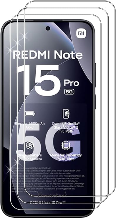 CONSTRAIN - Redmi Note 15 pro 5G ile Uyumlu Ekran Koruyucu Kırılmaz Cam 9H Temperli Ekran Camı Şeffaf