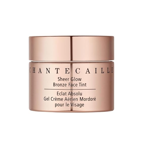 Chantecaille Sheer Glow Face Tint, Peptide-Infused Luminous Hydrating Gel-Creme Radiance Primer, Bronze