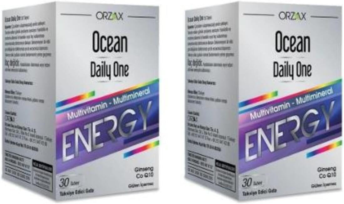 Orzax Ocean Daily One Multivitamin Multimineral Enerji, 30 Tablet, 1 Alana 1 Bedava