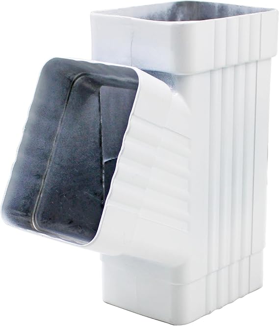 Downspout Gutter Y Connector 3X4 Rain Gutter Downspout 1Pcs White | Extensions 3X4 Gutter Downspout Accessor Y Gutter downspout Extensions Y Connector 3x4 Downspout Gutter