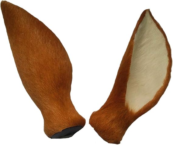 ZILIN Simulation deer ears,DIY material, Christmas decoration, Wedding photography props,DIY Headwear (brown)