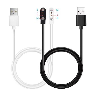 Compatible with Carbinox Ivy  Carbinox titan pro Smart Watch Charger Rugged Fitness Tracker, [Model A Model B,Opposite Electrode Polarity,Only One Fit] Charging Cable Magnetic USB Charging Cord