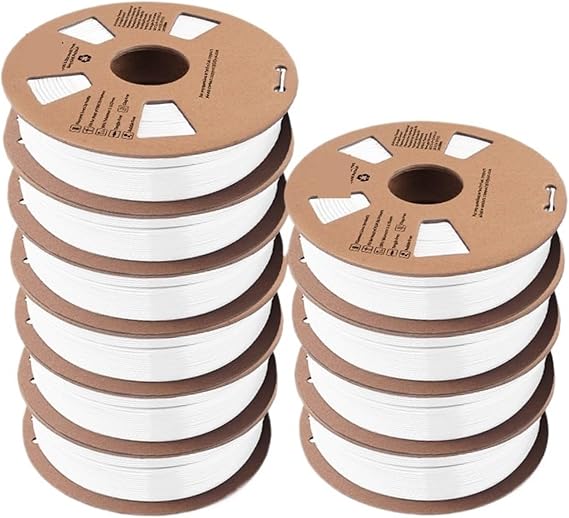 3D Printer Filament, 3D Printer PETG Filament, 1.75mm 10 Rolls 3D Printing Materials for 3D Printer&3D Pen(PETG 10WT)