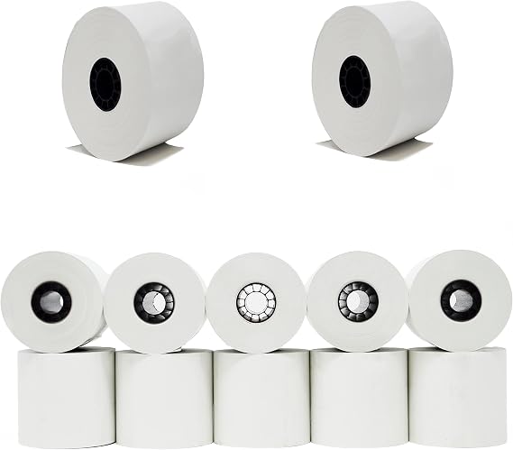 44mm Thermal Paper Rolls (10 Rolls) 1 3/4" x 230' feet for Sharp Cash Register Tape.