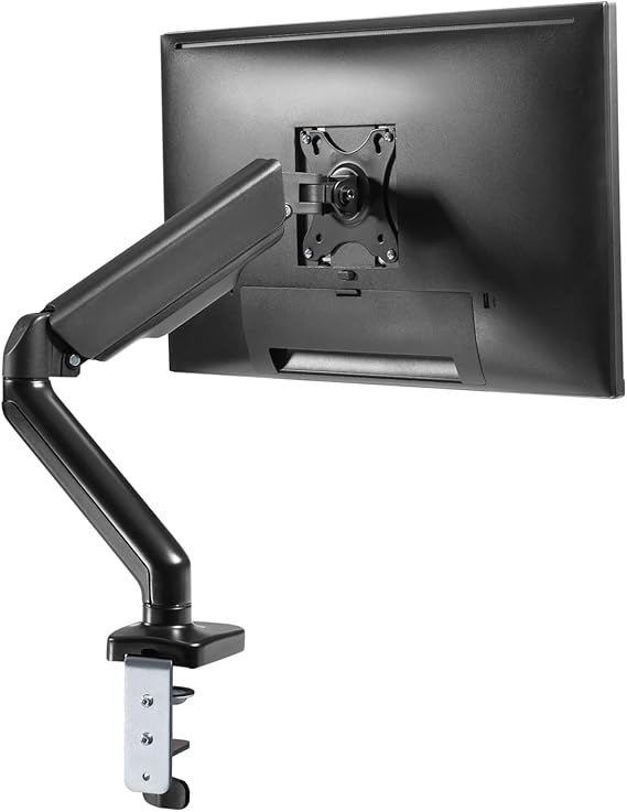 Spring LCD Monitor Arm with USB and Multimedia Ports for: Dell 24 Monitor - P2422H - Full HD 1080p, IPS Technology, Comfortview Plus Technology