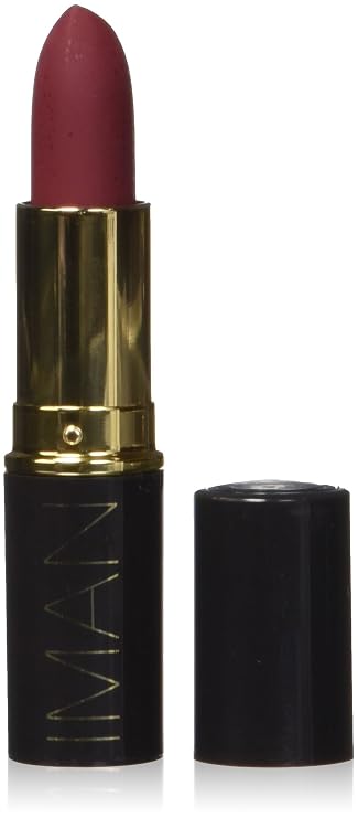 IMAN Cosmetics Moisturizing Lipstick, Dark Red, Drama Queen