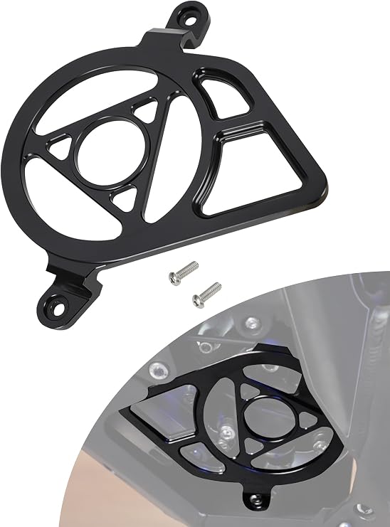 CNC 6061 Aluminum Engine Case Saver for Talaria Sting MX3 MX4 MX5 | Anodizing, Hollow Out Pulley Guard Cover, for Electric Dirt Bike Taparia Sting MX3/R MX4/MX5 Pro, Black