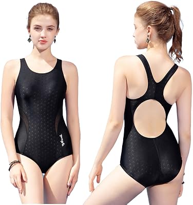 YingFa One Piece Swimsuit for Women, Y2306 Swimsuit China Size M for Women Weight 88-105 lbs, Height 4 7-5 4 Black