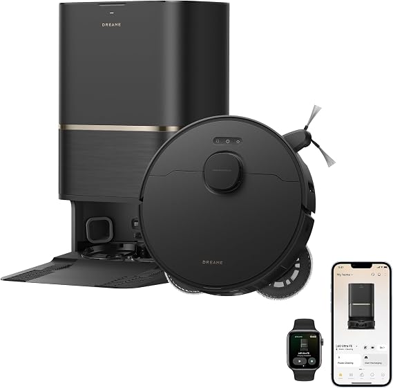 dreame L60 Ultra FE Robot Vacuum and Mop, 212F (100C) Mop Self-Cleaning