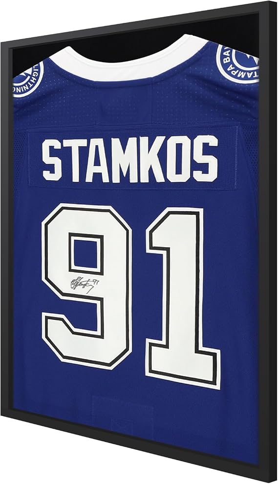 1DOT2 16x20 Small Shadow Box Frame, Jersey Frame Display Case with Grade A Natural Pine Wood Acrylic Front, Black