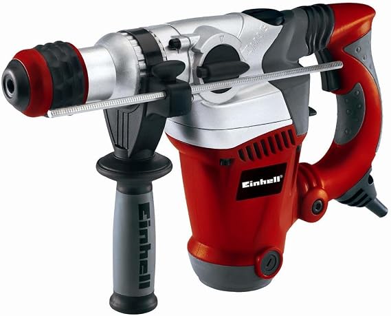 Einhell RT- RH 32 Rotary Hammer Drill | SDS Plus 3-in-1 Drill - Drilling/Pneumatic Impact Drilling/Chiselling | 1250W, 3.5 Joule Impact Force, Electronic Speed Control