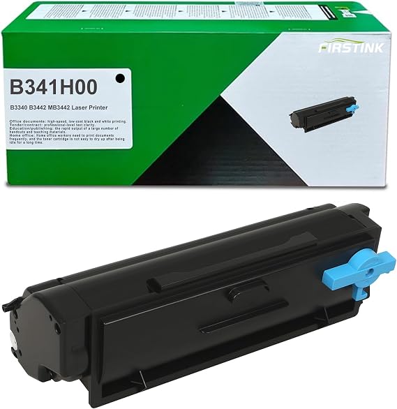 Compatible with Lexmark B341H00 Black Toner Cartridge High Yield | B341H00 Toner Black Replacement for Lexmark B3340 B3442 MB3442 Laser Printer Toner(3,000 Pages with New Chip 1-Pack)