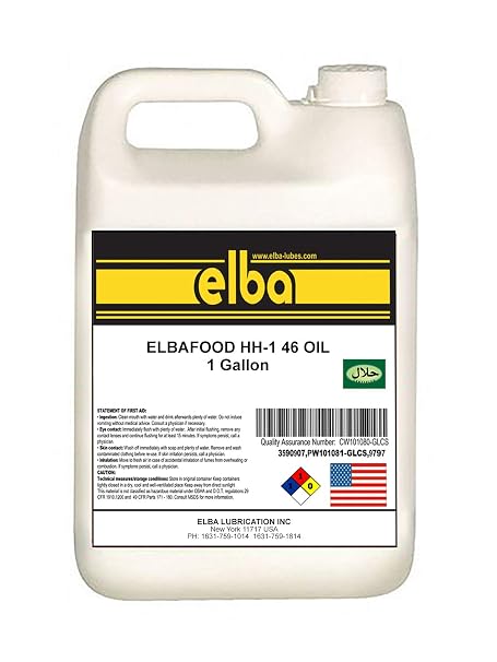 Food Grade Hydraulic Oil 46 | Hydraulic Fluids |Semi- Synthetic Hydraulic Oil 46 | Hydraulic Oils | Kosher and Halal Approved. Compare to: LUBRIPLATE | Petro-Canada | NSF Registered AS H-1 (1 Gallon)