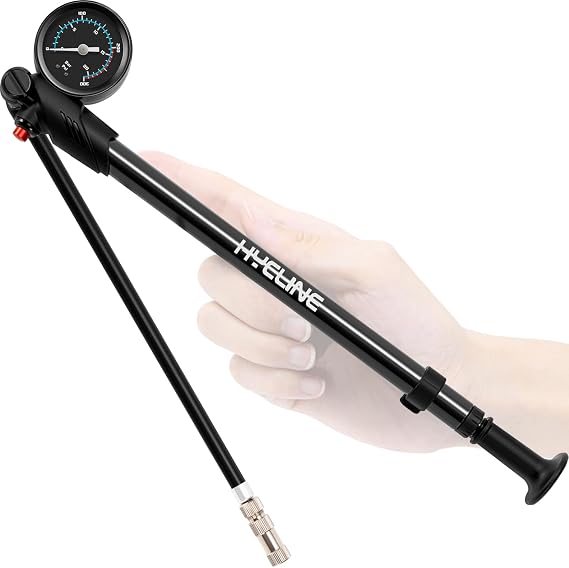 Hycline High Pressure Shock Pump 300 PSI Gauge for Fork Suspension
