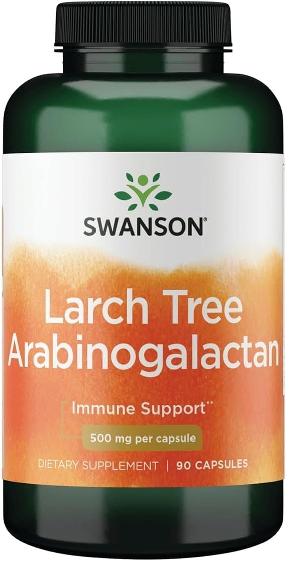 Swanson Larch Tree Arabinogalactan 500 Milligrams 90 Capsules