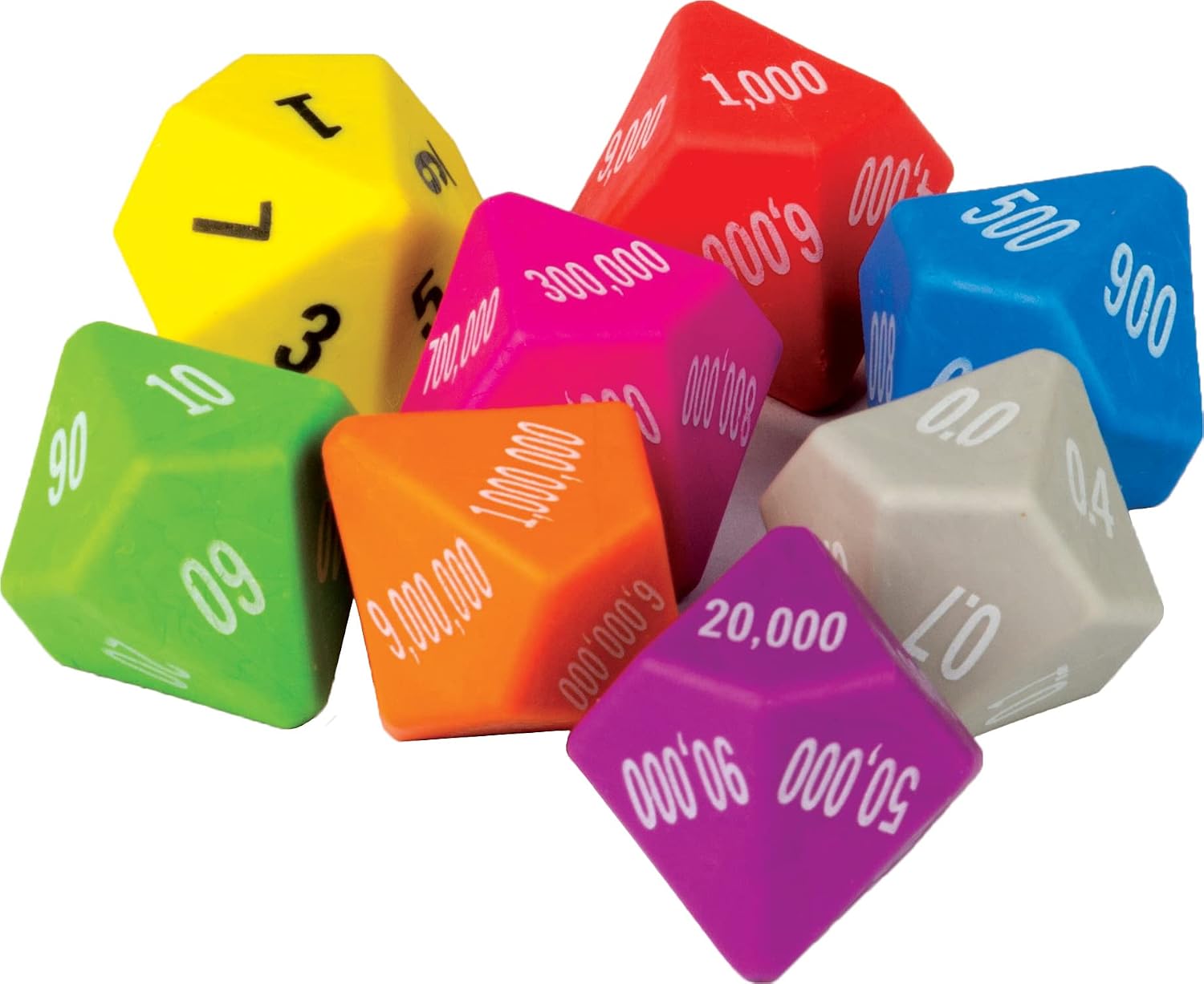 Teacher Created Resources Place Value Dice 8-Pack
