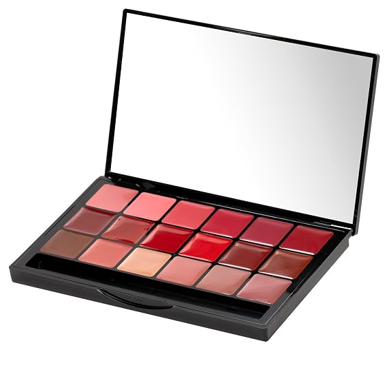Graftobian Pro Lip Color Super Palette, 18-Shade Lipstick Palette