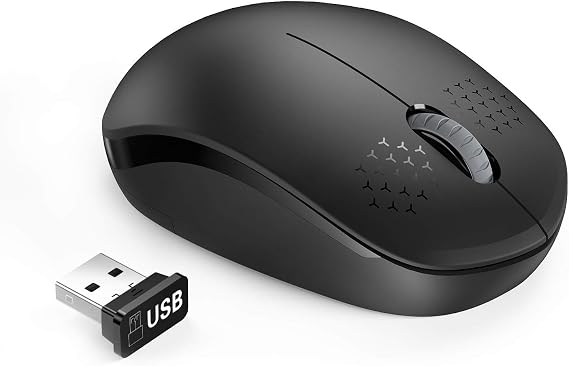 seenda Wireless Mouse for Laptop, 2.4G Noiseless Computer Mouse,Black