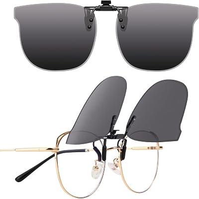 LUFF Clip On Sunglasses Polarized Cat-Eye for Men & Women, UV400 Protection, HD Anti-Glare | Safe Driving, Cycling & Outdoor
