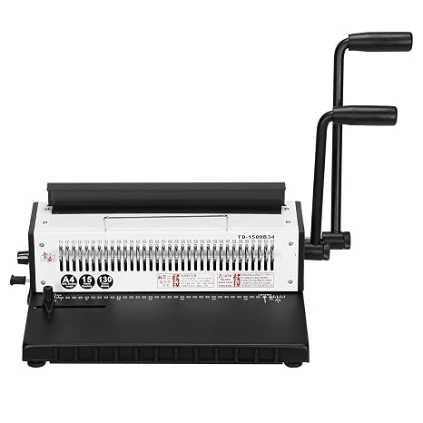 Iron Ring A4 Paper Binder Tool Punch 15 Sheets/Bind 130 Sheets Modern Commercial Binding Machine 34-Hole Office Supplies
