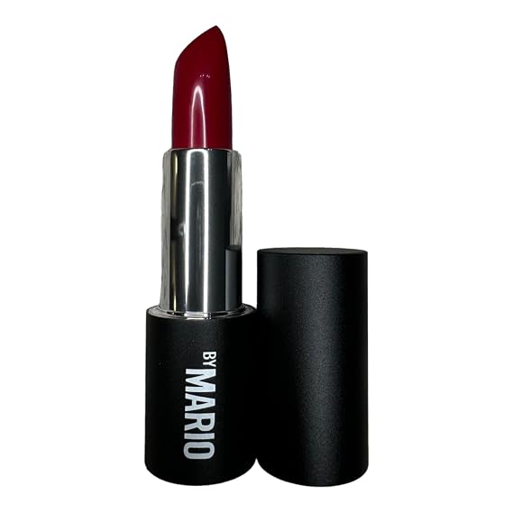 BY MARIO MAKEUP SuperSatin Lipstick | A classic, creamy satin lipstick with a soft sheen | Size 0.12 oz / 3.5 g (Forest Hills - rich wine)