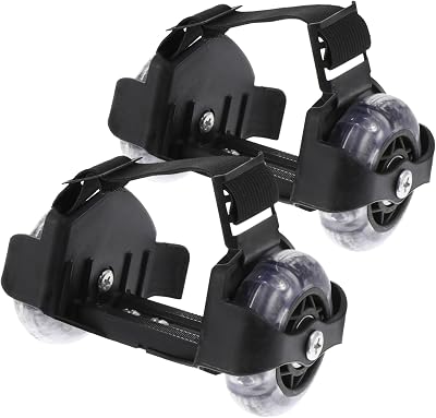 UPKOCH Flash Roller Skates Skating Wheels Heel Rollers for Fat Reduction Portable Wheel Shoes for Brain Relaxation Health