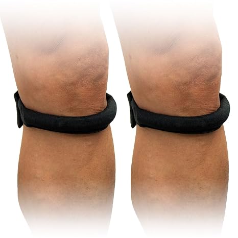 Cho-Pat Original Knee Strap Pair, Patella Support for Runners Knee, Medium