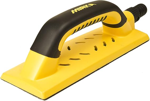 Mirka Handy Drywall Hand Sanding Block, Hook and Loop, Vacuum-Ready, 3x9 In