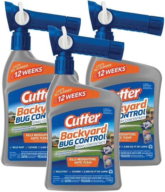 Cutter HG-61067 32 oz Backyard Bug Control Spray - Quantity 3