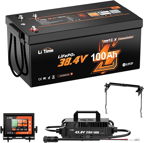 Litime 36V 100Ah Lithium Golf Cart Battery Conversion Kit