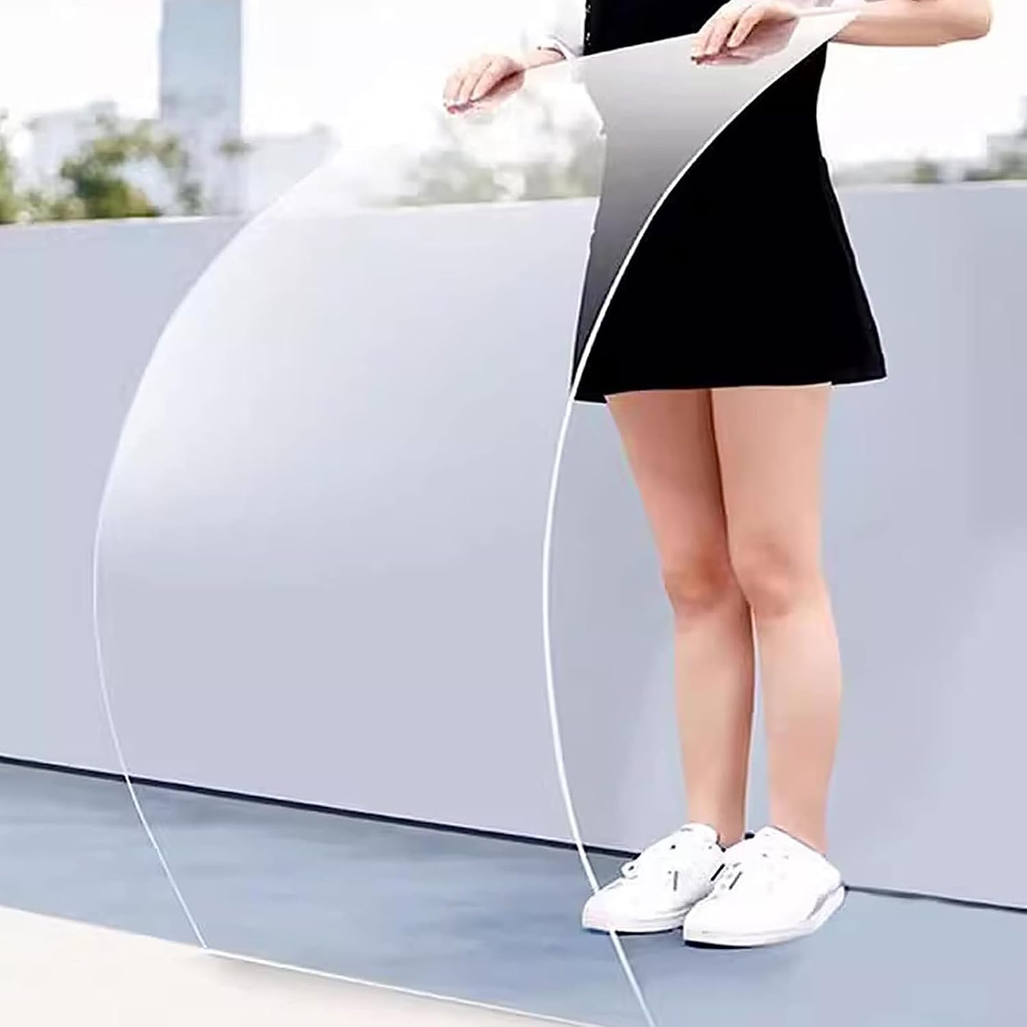 Clear Polycarbonate Sheets - UV Protected Acrylic Plastic for Greenhouse Canopy Carport Stadiums Bus Shelters Roofing Replacement Panels