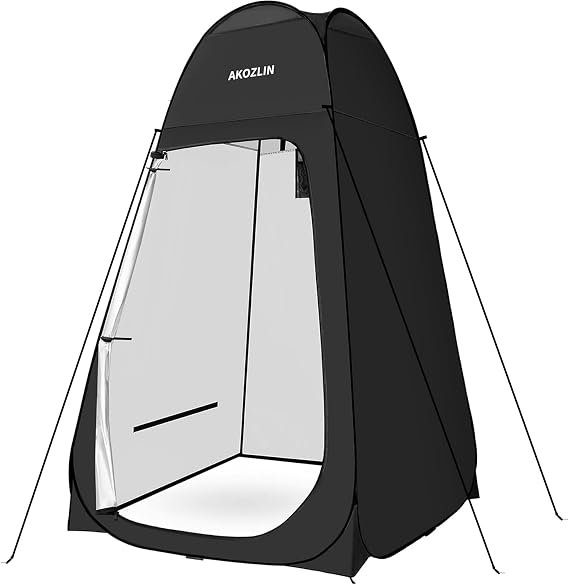 AKOZLIN Portable Pop Up Shower Tent Instant Privacy Dressing Changing Tent Outdoor Shower Room Camp Toilet Tent